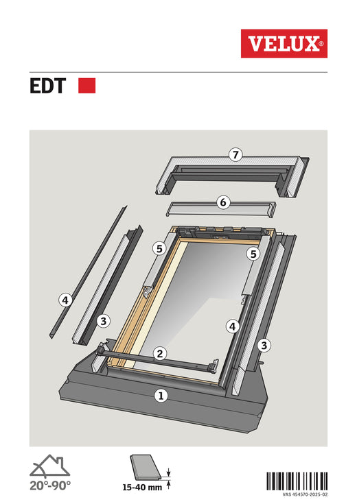Montageanleitung Velux Eindeckrahmen EDT