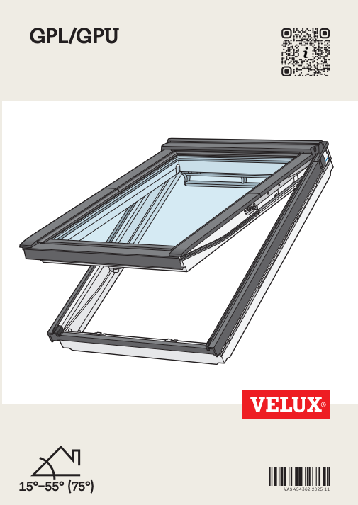 Montageanleitung Velux Klapp-Schwingfenster GPL/GPU