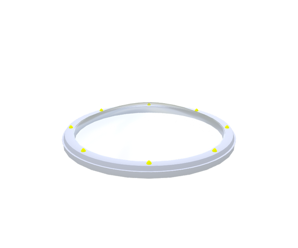 Round skylight with diameter ⌀ 90 cm