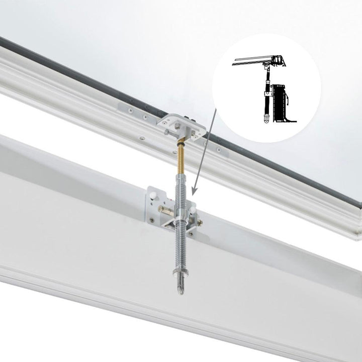Skylux-Flat roof window Vitria 80x130 cm-Openable-Single manual spindle with eye-Straight curb 20/00 (20 cm high)-2