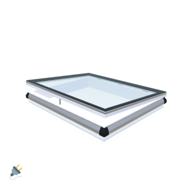 Skylux-iWindow - Opening Flat Roof Window - Complete Set 120x150 cm-1