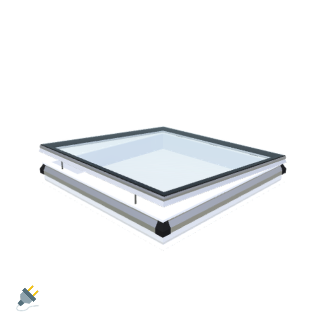 Skylux-iWindow - Opening Flat Roof Window - Complete Set 150x150 cm-1
