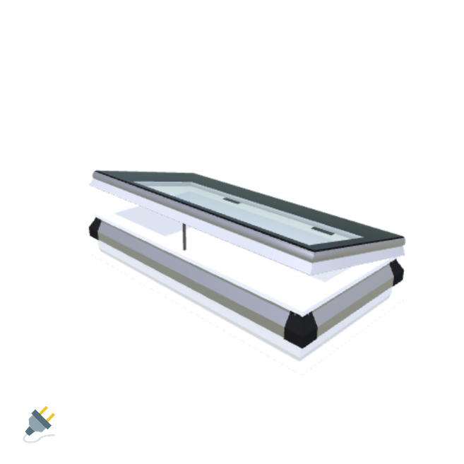 Skylux-iWindow - Opening Flat Roof Window - Complete Set 45x105 cm-1