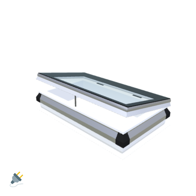 Skylux-iWindow - Opening Flat Roof Window - Complete Set 50x100 cm-1