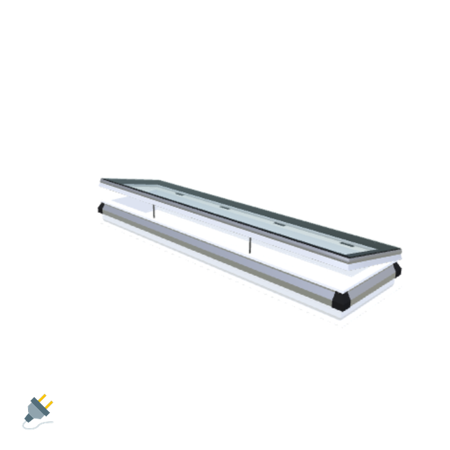 Skylux-iWindow - Opening Flat Roof Window - Complete Set 50x230 cm-1