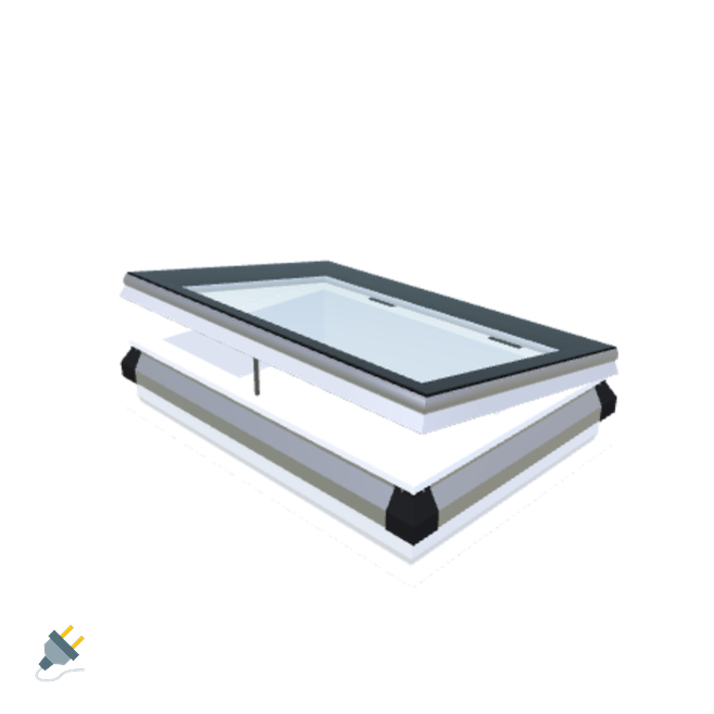 Skylux-iWindow - Opening Flat Roof Window - Complete Set 60x90 cm-1