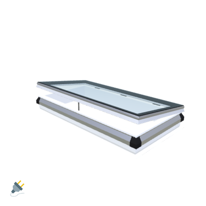 Skylux-iWindow - Opening Flat Roof Window - Complete Set 70x150 cm-1