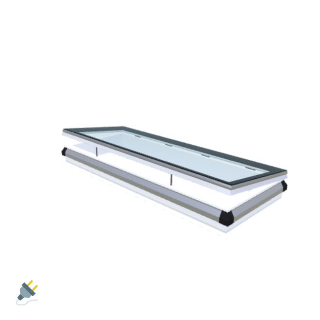 Skylux-iWindow - Opening Flat Roof Window - Complete Set 70x200 cm-1