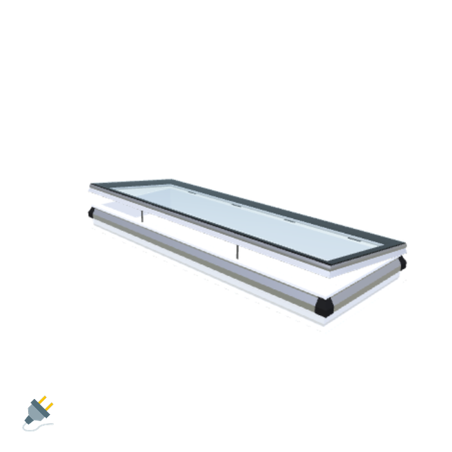 Skylux-iWindow - Opening Flat Roof Window - Complete Set 75x225 cm-1