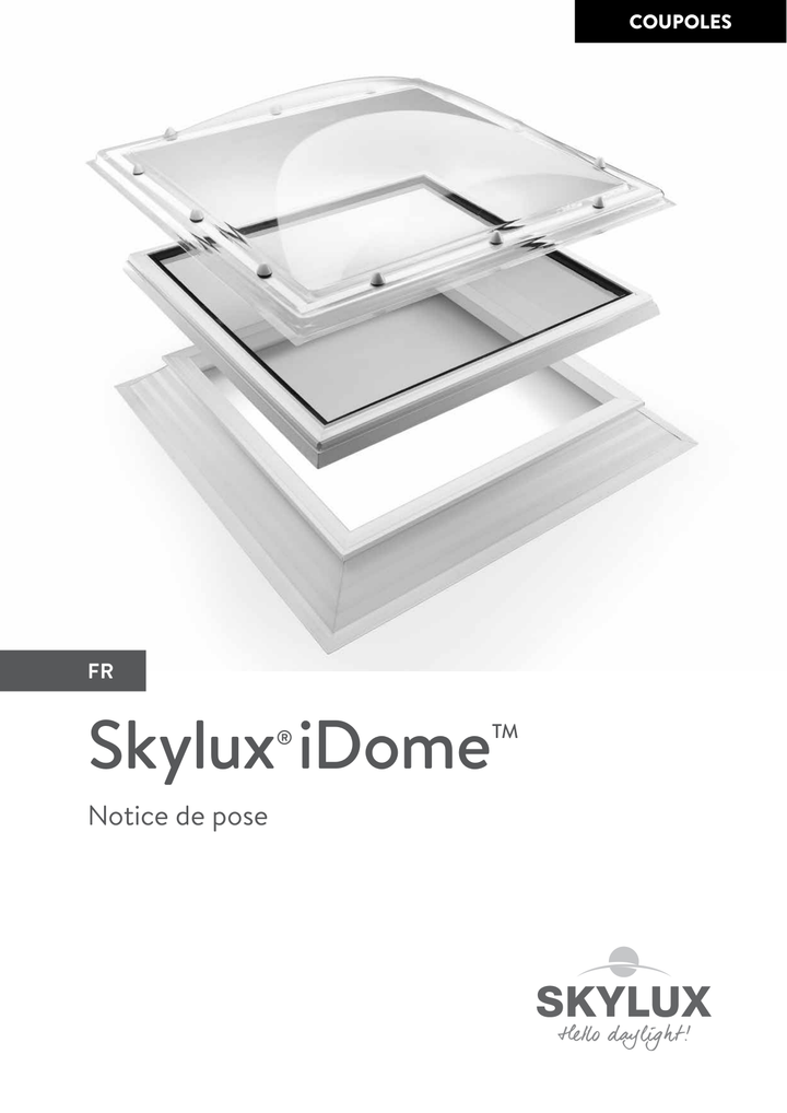 Skylux-Mounting Instructions iDome-With new Curb-Fixed-French-11