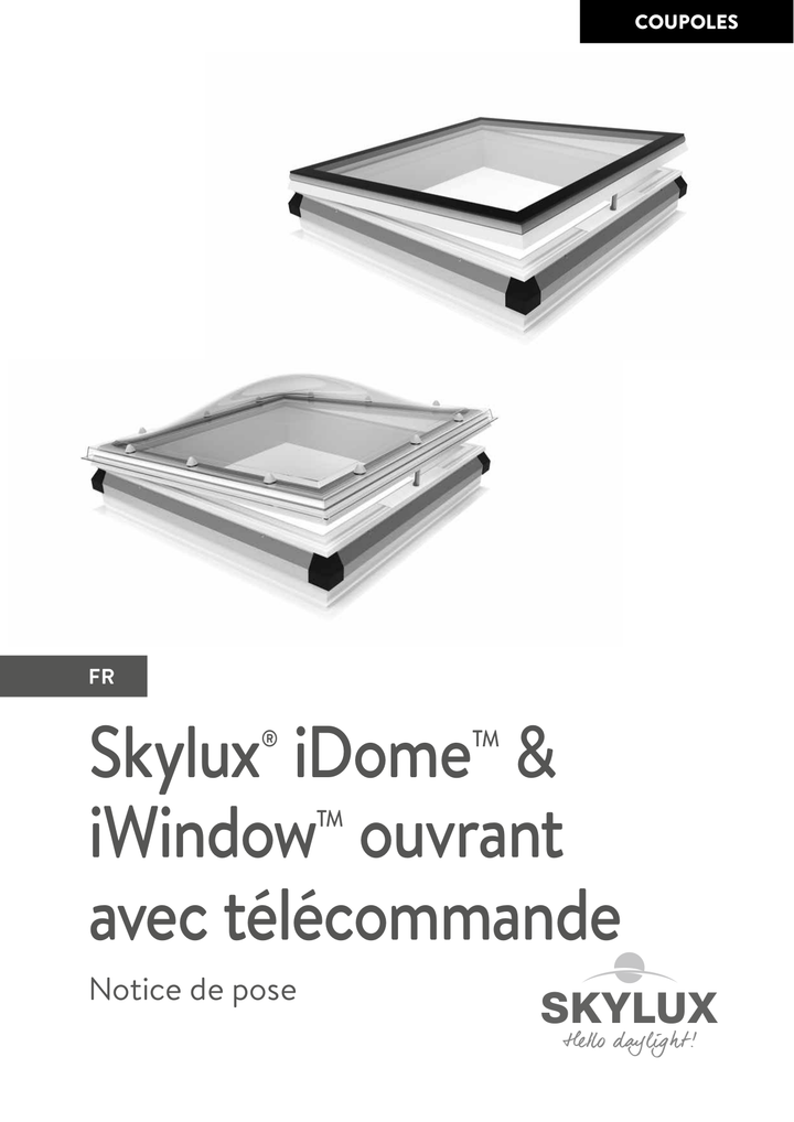 Skylux-Mounting Instructions iDome-With new Curb-Openable-French-14