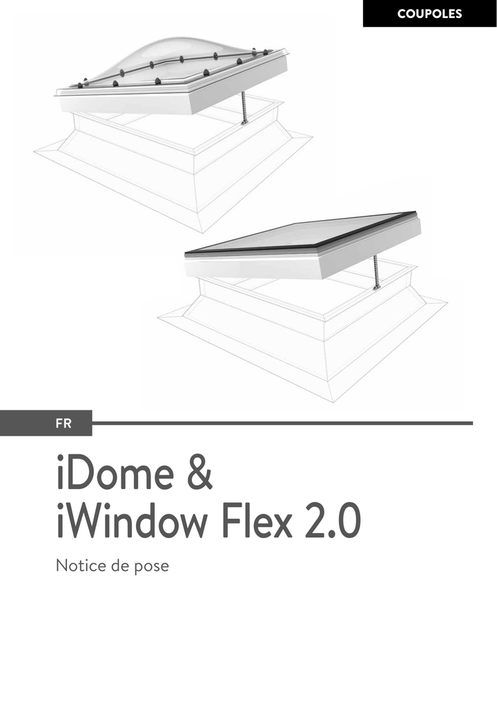 Skylux-Mounting Instructions iDome-With retention of old Curb-Openable-French-7