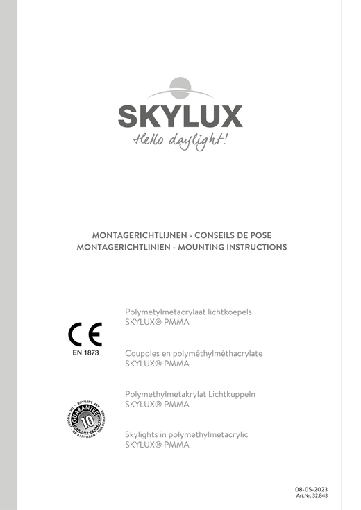 Montageanleitung Lichtkuppeln