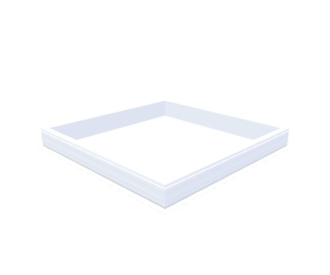 Skylux-PVC-Curb 160x160 cm-Fixed-Straight curb 20/00 (20 cm high - Standard for iWindow & iDome)-Not applicable-1