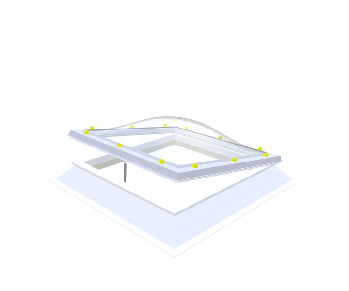 Skylux-PVC-Curb 160x160 cm-Openable-Splayed curb 16/20 (16 cm high, roof opening 20 cm larger than daylight size in title)-Double electric spindle 230V-8