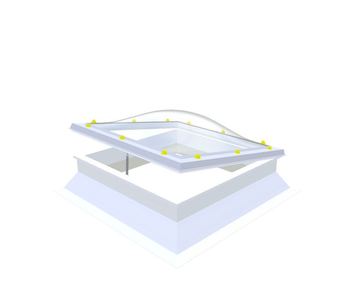 Skylux-PVC-Curb 160x160 cm-Openable-Splayed curb 30/20 (30 cm high, roof opening 20 cm larger than daylight size in title)-Double electric spindle 230V-9