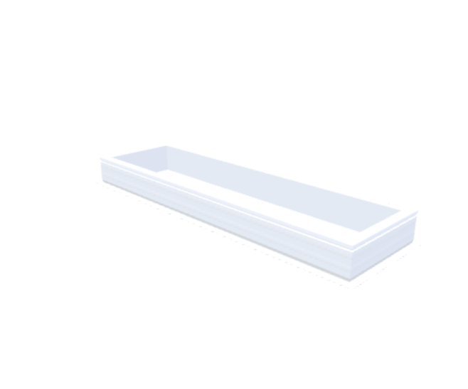 Skylux-PVC-Curb 50x200 cm-Fixed-Straight curb 20/00 (20 cm high - Standard for iWindow & iDome)-Not applicable-1