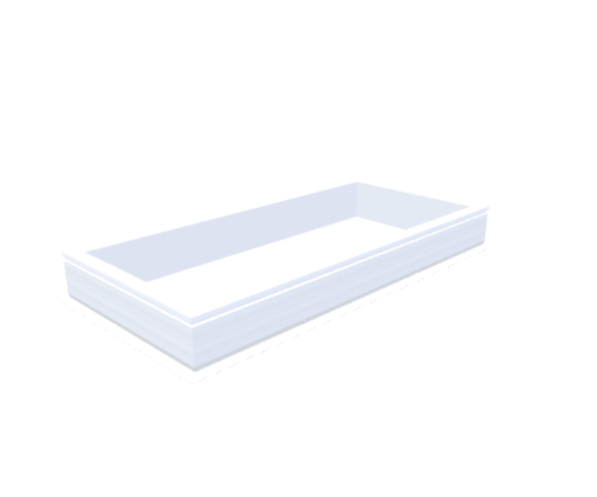 Skylux-PVC-Curb 70x160 cm-Fixed-Straight curb 20/00 (20 cm high - Standard for iWindow & iDome)-Not applicable-1