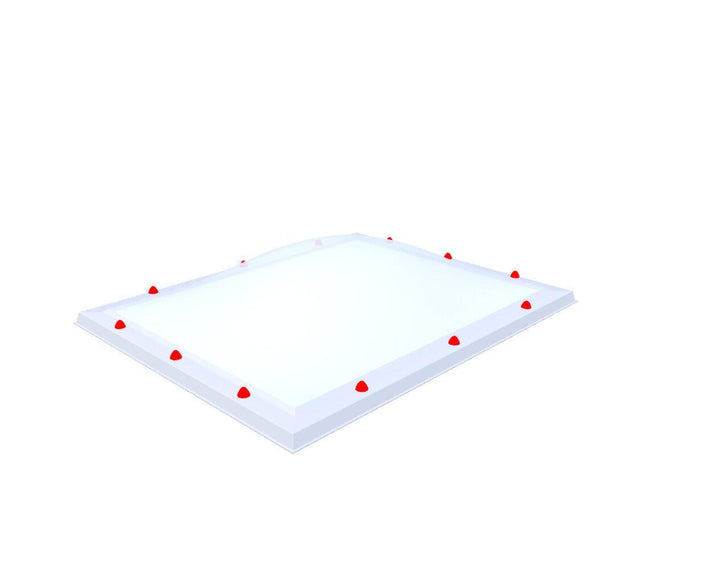 Skylux-Skylight 100x130 cm-Triple-walled (1.70 W/m²K) Heated space? Choose this version or higher!-Polycarbonate (250 times more impact-resistant than glass)-Opal * (milk glass) non transparent-14