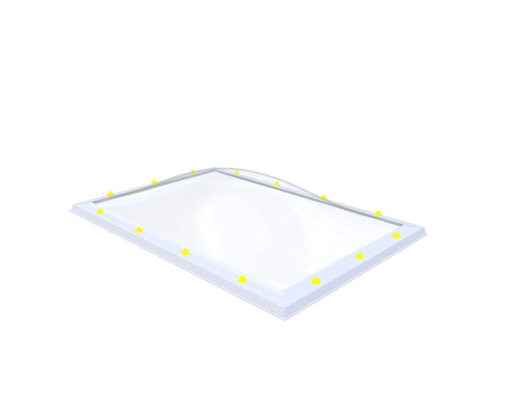 Skylux-Skylight 100x150 cm-Triple-walled (1.70 W/m²K) Heated space? Choose this version or higher!-Acrylic (10 times more impact-resistant than glass)-Clear * just like glass-11