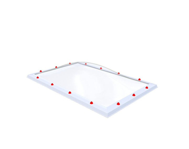 Skylux-Skylight 100x160 cm-Single-walled (least insulating - 5.17 W/m²K)-Polycarbonate (250 times more impact-resistant than glass)-Clear * just like glass-4
