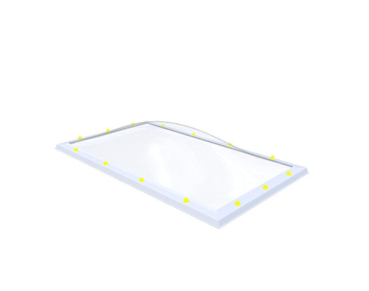 Skylux-Skylight 100x180 cm-Single-walled (least insulating - 5.17 W/m²K)-Acrylic (10 times more impact-resistant than glass)-Clear * just like glass-2