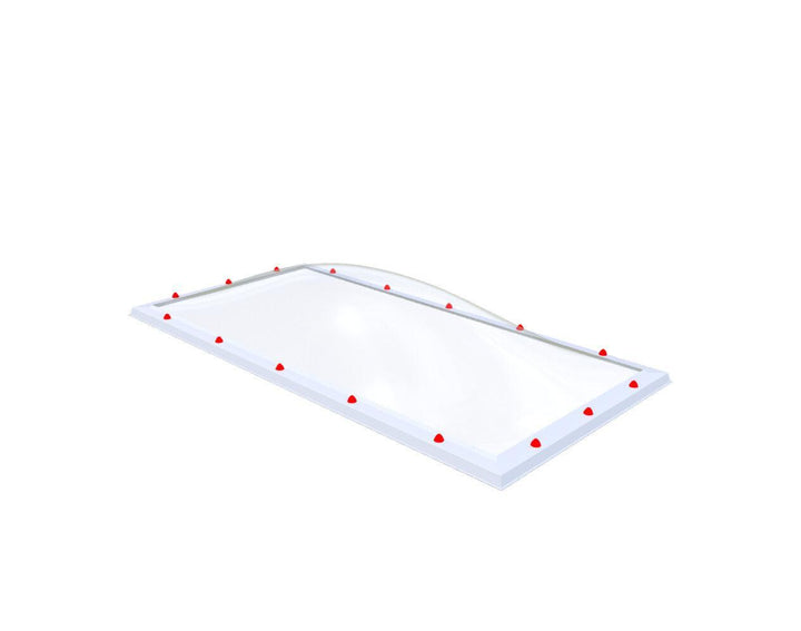 Skylux-Skylight 105x225 cm-Single-walled (least insulating - 5.17 W/m²K)-Polycarbonate (250 times more impact-resistant than glass)-Clear * just like glass-4