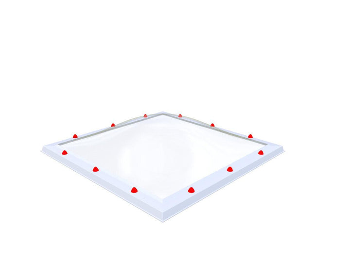 Skylux-Skylight 110x110 cm-Triple-walled (1.70 W/m²K) Heated space? Choose this version or higher!-Polycarbonate (250 times more impact-resistant than glass)-Clear * just like glass-13