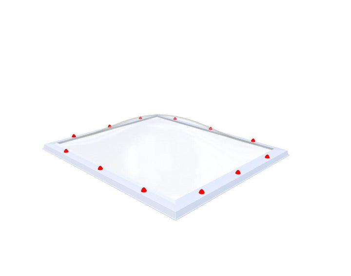 Skylux-Skylight 120x140 cm-Double-walled (2.90 W/m²K)-Polycarbonate (250 times more impact-resistant than glass)-Clear * just like glass-8