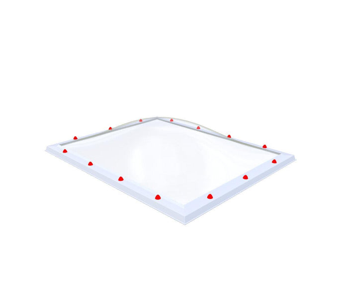 Skylux-Skylight 120x150 cm-Single-walled (least insulating - 5.17 W/m²K)-Polycarbonate (250 times more impact-resistant than glass)-Clear * just like glass-4