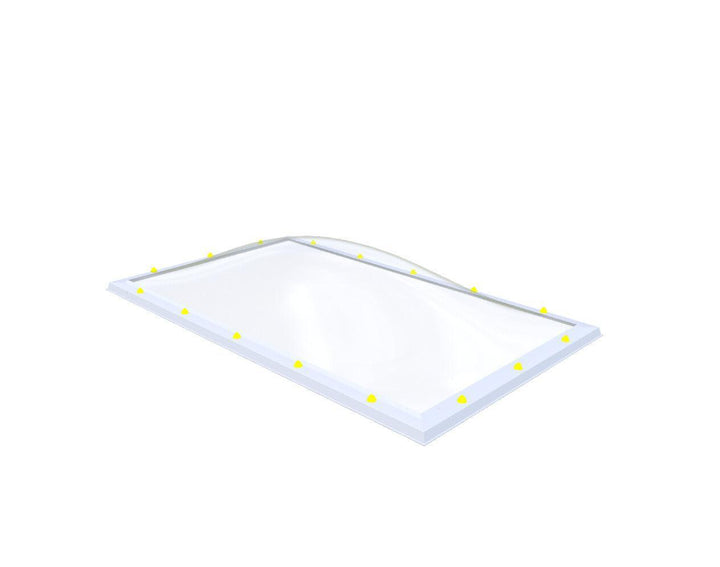 Skylux-Skylight 120x210 cm-Single-walled (least insulating - 5.17 W/m²K)-Acrylic (10 times more impact-resistant than glass)-Clear * just like glass-2
