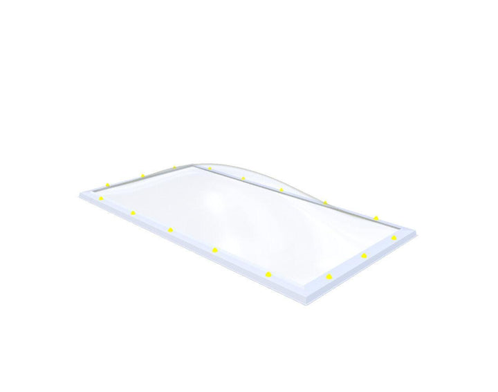 Skylux-Skylight 120x240 cm-Five-walled (0.99 W/m²K)-Acrylic (10 times more impact-resistant than glass)-Clear * just like glass-21