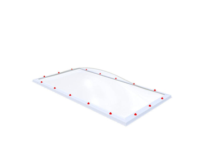 Skylux-Skylight 120x240 cm-Single-walled (least insulating - 5.17 W/m²K)-Polycarbonate (250 times more impact-resistant than glass)-Clear * just like glass-4