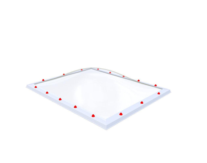 Skylux-Skylight 130x160 cm-Single-walled (least insulating - 5.17 W/m²K)-Polycarbonate (250 times more impact-resistant than glass)-Clear * just like glass-4