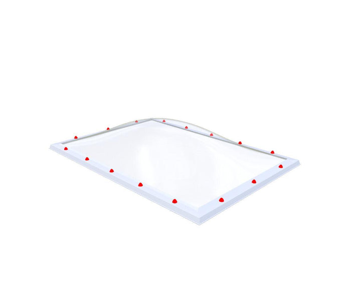 Skylux-Skylight 130x190 cm-Triple-walled (1.70 W/m²K) Heated space? Choose this version or higher!-Polycarbonate (250 times more impact-resistant than glass)-Clear * just like glass-13