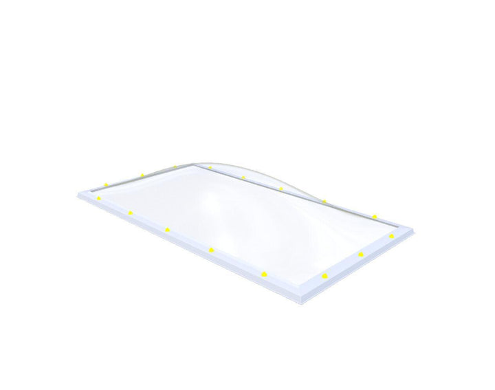 Skylux-Skylight 130x250 cm-Five-walled (0.99 W/m²K)-Acrylic (10 times more impact-resistant than glass)-Clear * just like glass-21