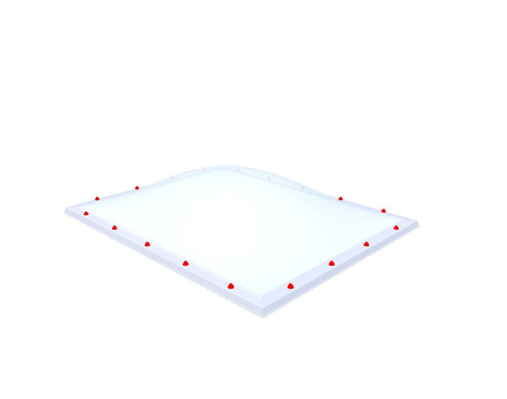 Skylux-Skylight 160x200 cm-Four-walled (1.28 W/m²K)-Polycarbonate (250 times more impact-resistant than glass)-Heat-reflective * opal & non transparent-20