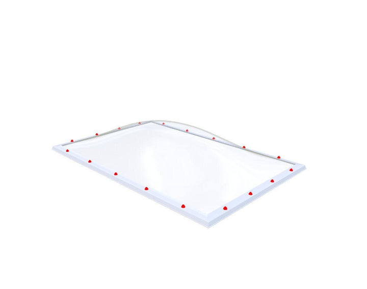 Skylux-Skylight 160x250 cm-Single-walled (least insulating - 5.17 W/m²K)-Polycarbonate (250 times more impact-resistant than glass)-Clear * just like glass-4