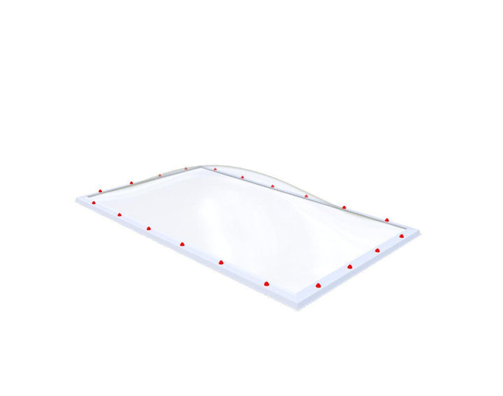 Skylux-Skylight 160x280 cm-Single-walled (least insulating - 5.17 W/m²K)-Polycarbonate (250 times more impact-resistant than glass)-Clear * just like glass-4