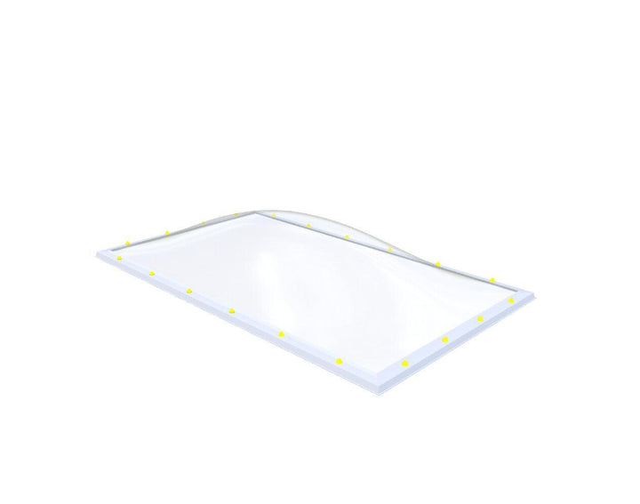Skylux-Skylight 160x280 cm-Triple-walled (1.70 W/m²K) Heated space? Choose this version or higher!-Acrylic (10 times more impact-resistant than glass)-Clear * just like glass-11