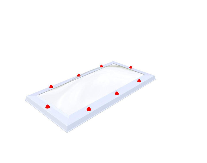 Skylux-Skylight 45x105 cm-Triple-walled (1.70 W/m²K) Heated space? Choose this version or higher!-Polycarbonate (250 times more impact-resistant than glass)-Clear * just like glass-13