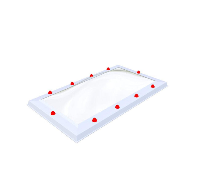 Skylux-Skylight 50x100 cm-Single-walled (least insulating - 5.17 W/m²K)-Polycarbonate (250 times more impact-resistant than glass)-Clear * just like glass-4