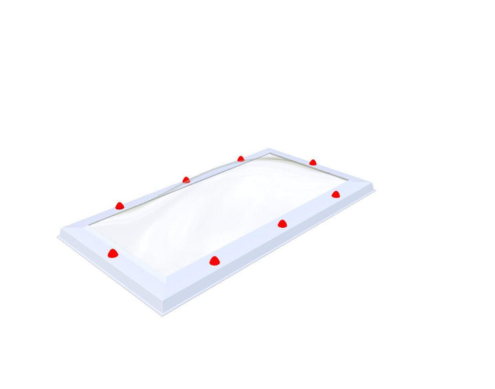 Skylux-Skylight 50x110 cm-Single-walled (least insulating - 5.17 W/m²K)-Polycarbonate (250 times more impact-resistant than glass)-Clear * just like glass-4