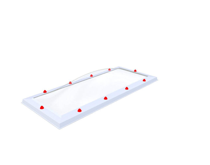Skylux-Skylight 50x140 cm-Single-walled (least insulating - 5.17 W/m²K)-Polycarbonate (250 times more impact-resistant than glass)-Clear * just like glass-4