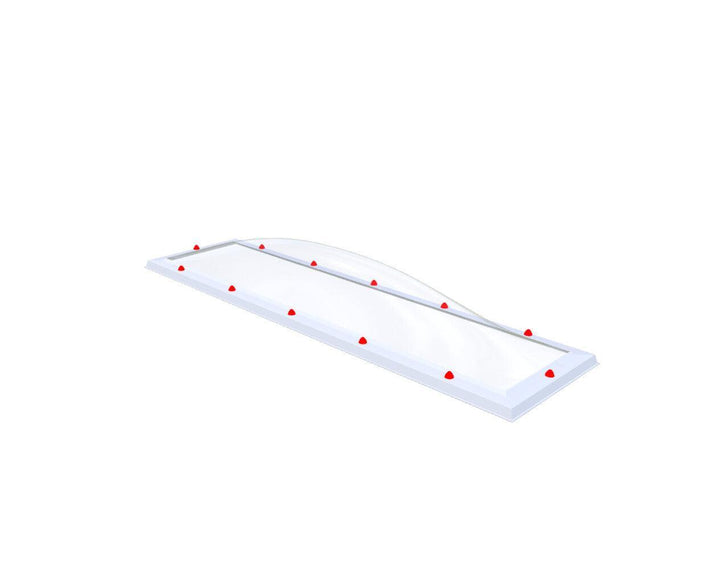 Skylux-Skylight 50x230 cm-Single-walled (least insulating - 5.17 W/m²K)-Polycarbonate (250 times more impact-resistant than glass)-Clear * just like glass-4
