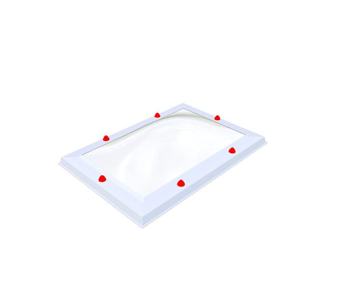 Skylux-Skylight 50x80 cm-Single-walled (least insulating - 5.17 W/m²K)-Polycarbonate (250 times more impact-resistant than glass)-Clear * just like glass-4