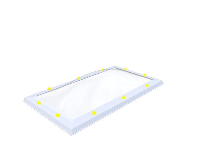 Skylux-Skylight 60x120 cm-Triple-walled (1.70 W/m²K) Heated space? Choose this version or higher!-Acrylic (10 times more impact-resistant than glass)-Clear * just like glass-11