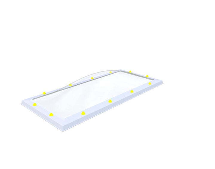 Skylux-Skylight 60x150 cm-Triple-walled (1.70 W/m²K) Heated space? Choose this version or higher!-Acrylic (10 times more impact-resistant than glass)-Clear * just like glass-11