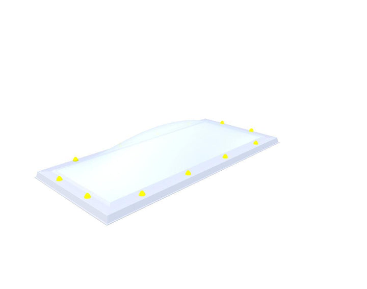 Skylux-Skylight 60x150 cm-Triple-walled (1.70 W/m²K) Heated space? Choose this version or higher!-Acrylic (10 times more impact-resistant than glass)-Opal * (milk glass) non transparent-12