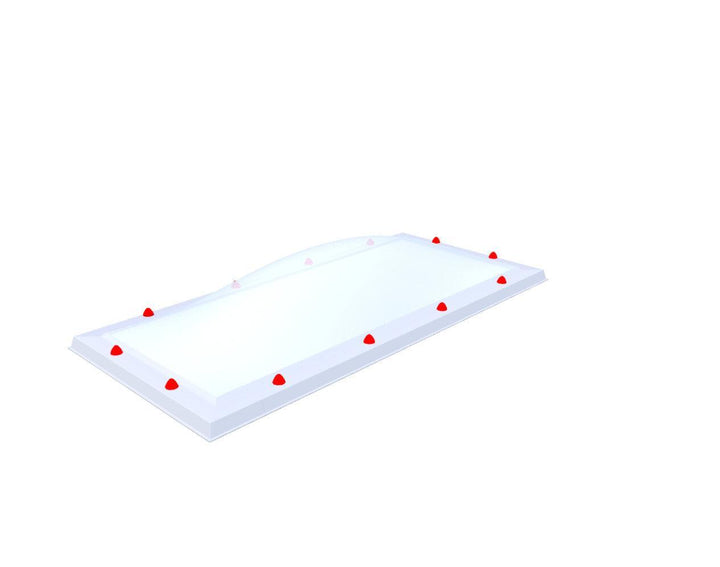 Skylux-Skylight 60x150 cm-Triple-walled (1.70 W/m²K) Heated space? Choose this version or higher!-Polycarbonate (250 times more impact-resistant than glass)-Opal * (milk glass) non transparent-14